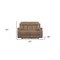 Homeroots 63" Beige Leather Match Recliner 329384 - alternate 3