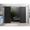 Sartodoors Sturdy Dbl Barn Door 56 x 96in, Quadro 4111 Matte Black, Stainless Steel 13FT Rail Hangers Heavy Set QUADRO4111DB-S-BLK-5696 - alternate 1