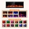 Edendirect 36 in. Wall Mount Metal Smart Electric Fireplace in Black, 4.33 in. Width, 2-Heating Settings, Remote ZR-WE-36 - alternate 6