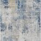 Homeroots 8' X 10' Denim Blue And Sky Blue Abstract Washable Indoor Outdoor Area Rug 587869 - alternate 4