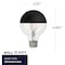 Bulbrite LED Filament, 5 Watt Dimmable G25 Light Bulb, Half Black Finish, E26 Base, 2700K 400 Lumens, 4PK 862063 - alternate 4