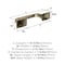 Amerock Highland Ridge Golden Champagne Transitional Pivoting Double Post Toilet Paper Holder BH36011BBZ - alternate 2