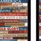 Homeroots Set Of Two America Proud Faux Wood Plank Black Framed Print Wall Art, 2PK 405738 - alternate 2