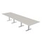 Skutchi Designs 16ft Rectangular Conference Table With Power | Harmony Series | 16 Person Meeting Room Table HAR-REC-48x192-T-K458-NA - alternate 1
