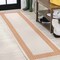 Jonathan Y Lucia Classic Diamond Border Cream/Orange 2 ft. x 8 ft. Indoor/Outdoor Runner Rug SMB207F-28 - alternate 1