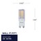 Bulbrite 30-Watt Equivalent T4 Non-Dimmable Bi-Pin (G9) LED Light Bulb Soft White, 2PK 861513 - alternate 2