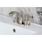 Kingston Brass Widespread Bathroom Faucet with Knurled Handle and Brass Pop-Up, Brushed Nickel KS4948KNL - alternate 2