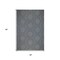 Homeroots 8' Runner Gray and Blue Geometric Stain Resistant Indoor Outdoor Runner Rug 531608 - alternate 2