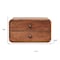 Homeroots 18" Brown Solid Wood Two Drawer Floating Nightstand 651543 - alternate 8