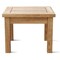 Homeroots 20" Natural Square Solid Wood Outdoor Side Table 554930 - alternate 2