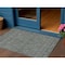 Homeroots 3' X 5' Teal Blue Beige And Taupe Floral Washable Indoor Outdoor Area Rug 582308 - alternate 1