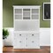 Homeroots White Solid Wood Adjustable Two Tier Bookcase 397121 - alternate 2