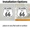 Signmission Oklahoma Route Marker Shield Sign Us 66, 4 inch X 4 inch, Vinyl Decal, 2PK SHI-D-2PACK-4-426 - alternate 2