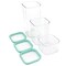 Martha Stewart 3 Piece Square Plastic Stackable Container Set in Mint Green 131104.06 - alternate 3