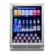Homeroots 32in X 24in Silver Stainless Steel Single Compartment Can Beverage Refrigerator 720635 - alternate 4