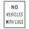 Sign Solutions Usa Traffic Sign, 24 in Width, Aluminum Sign, Vertical Rectangle DUS06DWT2430R5-5 - alternate 1