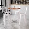 Flash Furniture Round Pub Table w/2 Columns, Rnd, Brchwd Top, 36", Wood Top, Wood Grain XA-36-COTA-GG - alternate 9