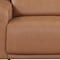 Homeroots 73in Chestnut and Black Italian Leather Power Reclining Loveseat 720486 - alternate 5