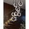 Afx Halo 9-Light Round Pendant, 120V, 162W, 5 CCT, Black HLOP08LAJUDBKRND9 - alternate 3