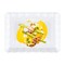 Smarty Had A Party 9" x 13" White with Gold Rim Rectangular Plastic Serving Trays, 24PK 7913-WHG-CASE - alternate 3