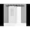 Sartodoors Sliding Closet Barn Bypass Doors 36 x 96in, White Silk W/ Frosted Glass, Sturdy 6.6ft Rails LUCIA8822BBB-WS-3696 - alternate 6