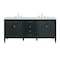 James Martin Vanities Myrrin 72'' D Vanity, Carbon Oak w/ Ethereal Noctis Silestone Top w/FreePower Wireless Charger 485-V72-CBO-FENC - alternate 1
