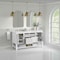 James Martin Vanities Breckenridge 60 in. Double Vanity, Bright White, w/ 3 CM White Zeus Quartz Top 330-V60D-BW-3WZ - alternate 3