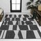 Jonathan Y Odette Modern Geometric Abstract Two-Tone Black/Cream 3 ft. x 5 ft. Indoor/Outdoor Area Rug TSN303A-3 - alternate 4