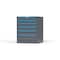 Strong Hold 6 drawer cabinet - (3x 3ft, 3x 5ft) - Blue accents - Keyed Alike S3036-PPAAS-0603FS - alternate 3