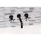 Kingston Brass Double-Handle Wall Mount Bathroom Faucet, Oil Rubbed Bronze KS8125NX - alternate 2