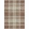 Homeroots 5' X 8' Brown Black And Ivory Plaid Washable Indoor Outdoor Area Rug 596316 - alternate 3