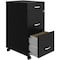 Nusparc 3-Drawer Mobile Vertical File Cabinet, 14.2" x 18" x 29.5", Black NPRVF318BMBK - alternate 1