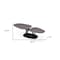 Homeroots 36" Gray And Black Faux Marble And Metal Oval Coffee Table 554269 - alternate 4
