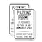 Signmission Parking Permit Is Required to Park in ANY Unmarked Spac, 18'' X 24'', Heavy Gauge Aluminum, 2PK A-1824-2PACK-23400 - alternate 1