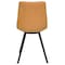 Leisuremod Markley Modern Leather Dining Chair with Metal Legs, Light Brown, 2PK MC18BR2 - alternate 2