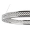Jonathan Y Benton 24.7" Round Integrated LED Crystal/Metal Pendant, Chrome/Clear JYL7201A - alternate 5