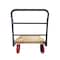 5Seconds Brand BOONE HeavyDuty hardwood Industrial Platform Cart 60inX30in, 3300lbs Capacity, 8ft red swivel wheel 555025 - alternate 2