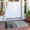 Homeroots 2' X 3' Gray Ombre Washable Non Skid Indoor Outdoor Area Rug 563637 - alternate 3