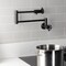 Kingston Brass Wall Mount Pot Filler Faucet with Knurled Handle, Oil Rubbed Bronze KS4105RKZ - alternate 3