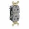 Leviton Straight Blade Receptacle, 5-20R, 20 A, 125V AC, Flush Mount, Self-Grounded M5362-GY - alternate 1