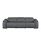 Homeroots 107" Dark Gray Top Grain Leather Reclining USB Sofa 643714 - alternate 1