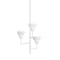 Hudson Valley Lighting Alora 20.25 in. Chandelier White Plaster 1283-WP - alternate 1