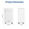 Edendirect 30 pt. 3,000 sq.ft. Dehumidifier for Basement with Bucket, Drain Hose, in White, Low Noise ZREdenDirect-30AT - alternate 4