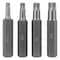 Perform Tool Screw Bit 6 mm/ 8 mm/ 10 mm/ 12 mm Triple Square Bits; Alloy Steel; Set Of 4 W1395 - alternate 2