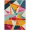 Homeroots 5' X 8' Ivory Orange And Burgundy Geometric Washable Indoor Outdoor Area Rug 616695 - alternate 4