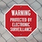 Signmission Warning Protected by Electronic Sur, 10 inch X 10 inch, Aluminum Metal Signs, 2PK OC-A-2PACK-10-332 - alternate 5