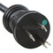 Ac Works Medical Grade Power Cord, 12 ft 5-15P to C13, 13A, Green Dot Hospital Grade MD13AC13-144BK - alternate 3