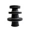 Homeroots Set of Three Black And White Metal Round Cake Stand Risers 636141 - alternate 1