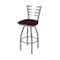 Holland Bar Stool Co 410 Jackie Stainless Steel 36in Swivel Bar Stool with Canter Bordeaux Seat 41036SS005 - alternate 1