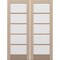 Doornmore G105, 74.5" x 98" ( 2x36" Door) Left Hand, Mahogany SDL 5 Lite Exterior Door G105-SW-3696_2_LI - alternate 4